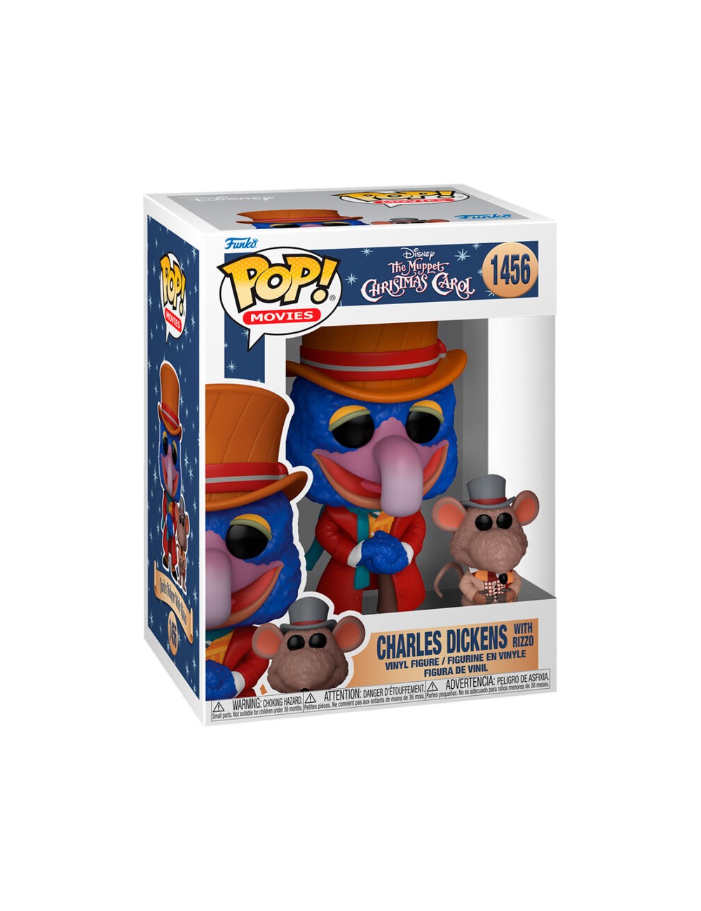 Funko POP Disney The Muppet Christmas Carol - Charles Dickens with Rizzo (1456)