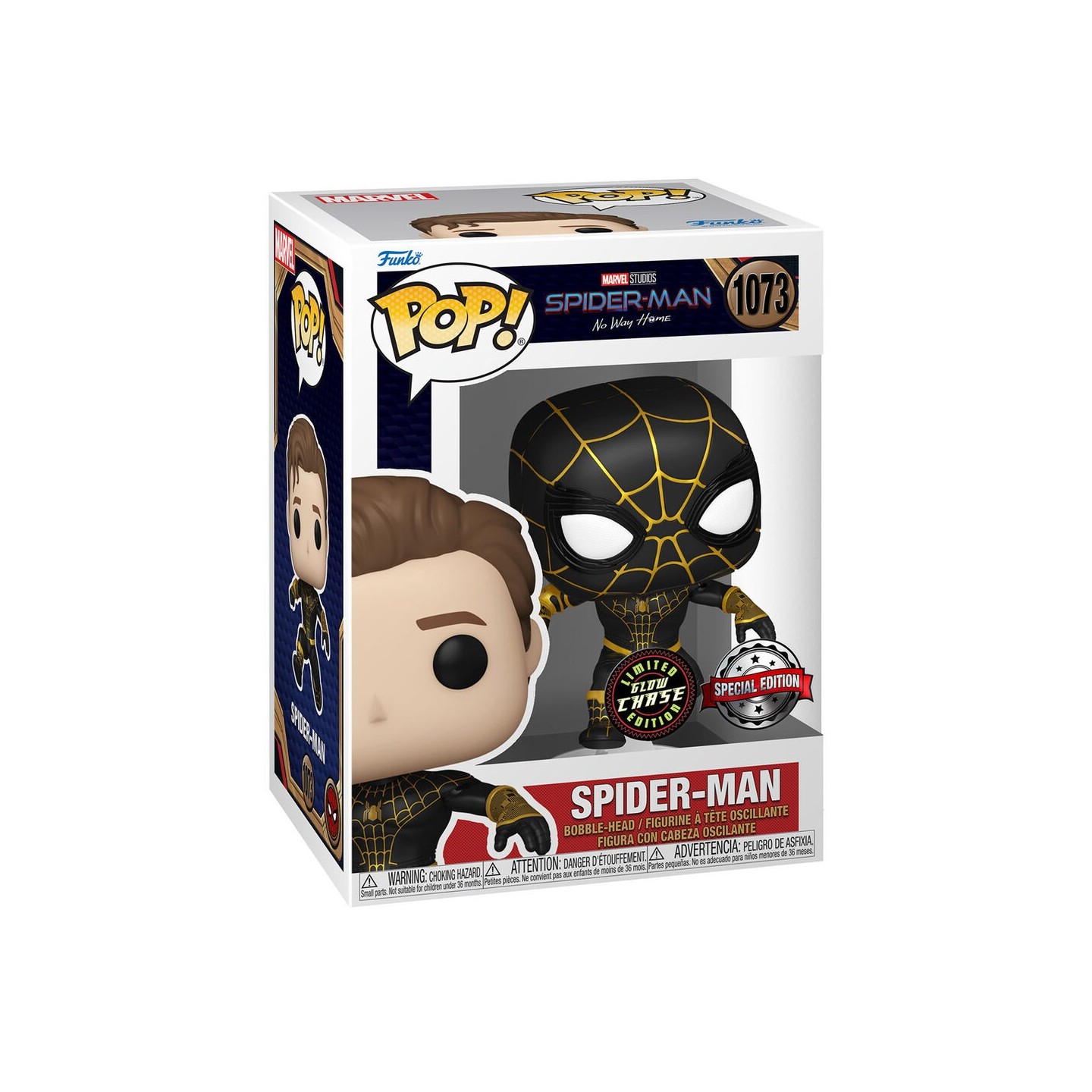 Funko Pop! Marvel: Spider-Man No Way Home – Leaping SM3 Figur, Ca. 9,5 Cm, Offizielles Sammlerstück