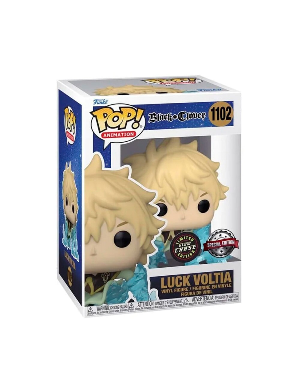 Funko POP Black Clover - Luck Voltia (1102) Special Edition Limited Glow Chase