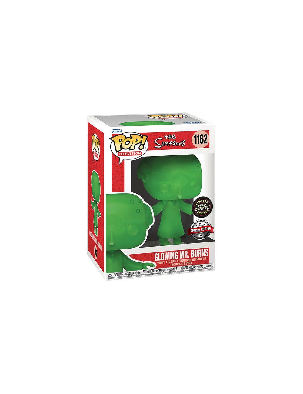 Funko POP The Simpsons - Glowing Mr.Burns (1162) Limited Glow Chase Edition