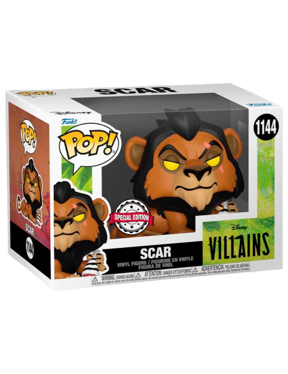 Funko POP Disney Villains The Lion King - Scar (1144) Special Edition