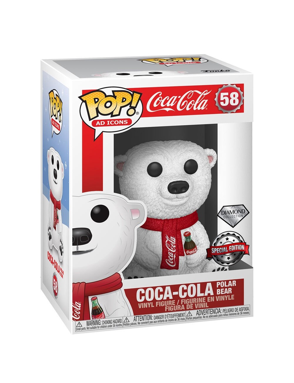 Funko POP Coca-Cola - Coca-Cola Polar Bear (58) Diamond Special Edition