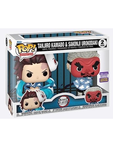 Funko POP 2-Pack Limited Summer Edition Demon Slayer - Tanjiro Kamado & Sakonji Urokodaki