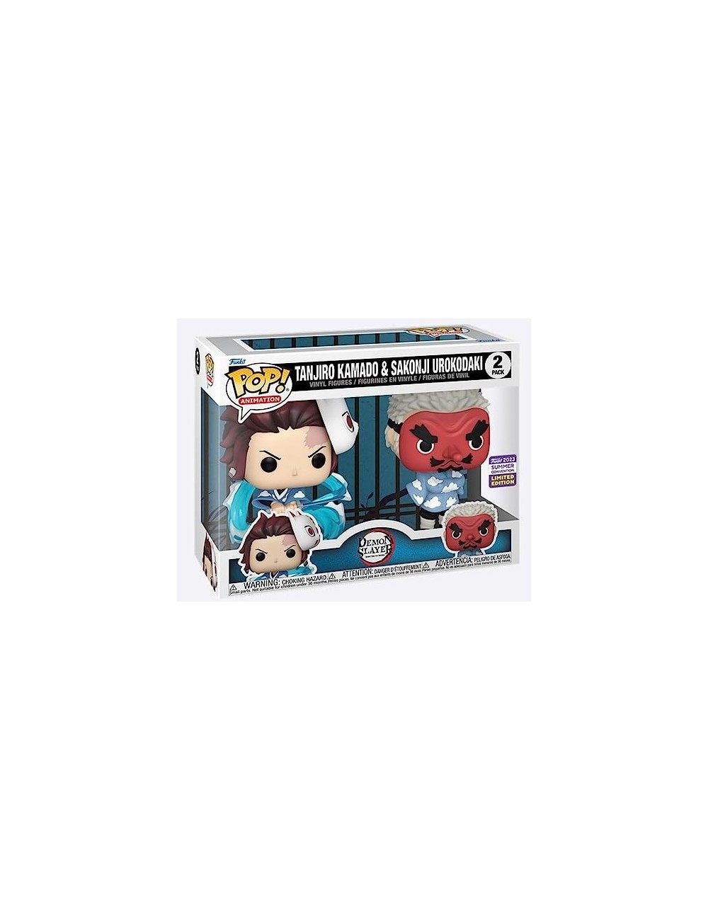 Funko POP 2-Pack Limited Summer Edition Demon Slayer - Tanjiro Kamado & Sakonji Urokodaki