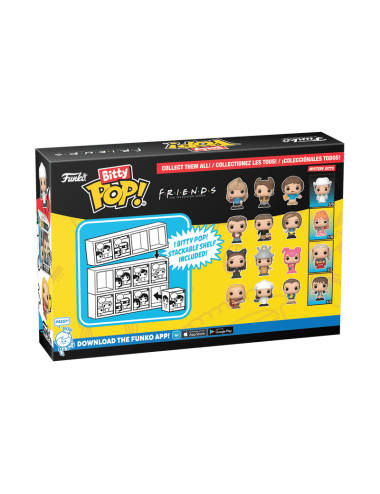 Bitty POP Friends 4-Pack – Rachel, Chandler, Ross + Mystery Pop