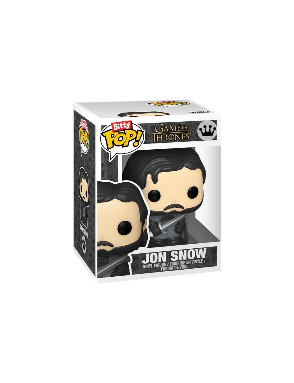 Bitty POP Game Of Thrones 4-Pack - Jon Snow, Ghost, White Walker + Mystery Pop