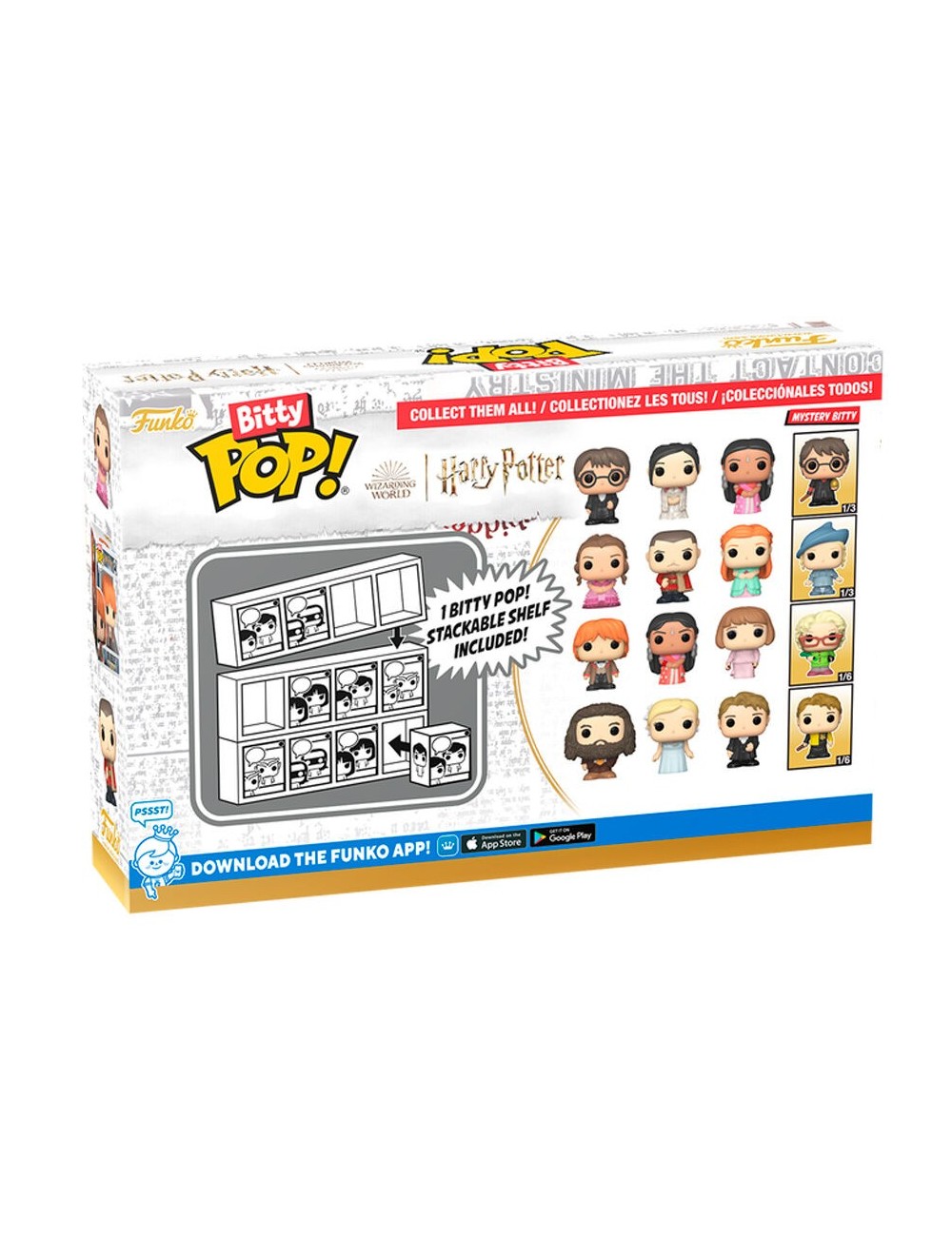 Bitty POP Harry Potter Yule Ball 4-Pack - Hermione Granger, Viktor Krum, Ginny Weasley + Mystery Pop