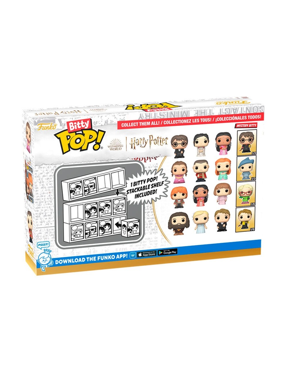 Bitty POP Harry Potter Yule Ball 4-Pack - Ron Weasley, Padma Patil, Madame Maxine + Mystery Pop