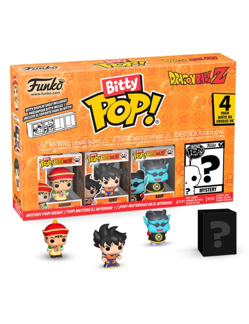Bitty POP Dragon Ball Z 4-Pack - Gohan, Goku, Kaio + Mystery Pop