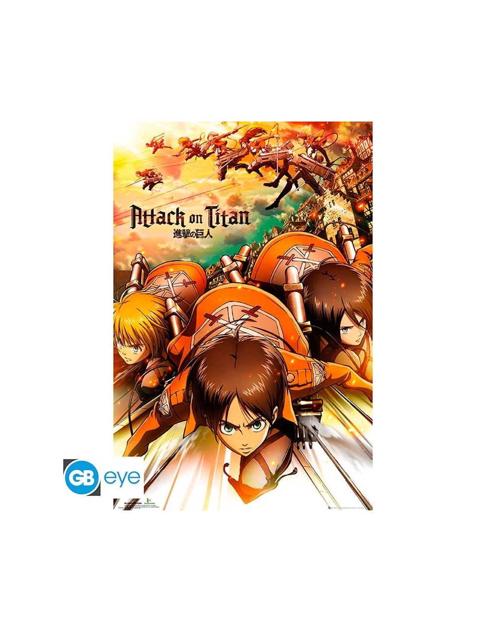 Attack On Titan - Poster Maxi (91.5x61cm) - Eren, Mikasa & Armin Attack