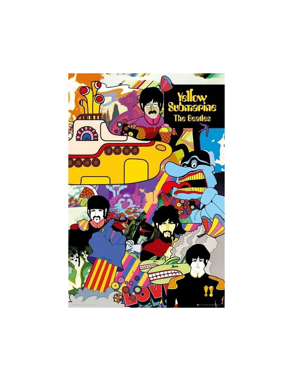 Beatles - Poster Maxi (91.5x61cm) - Yellow… | Collectibles Ninja