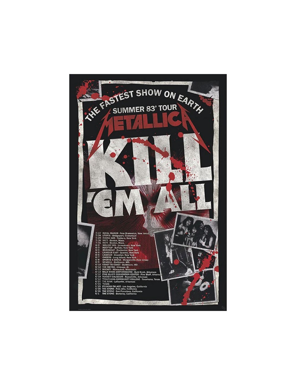 Metallica - Poster Maxi (91.5x61cm) - Kill'em All 83 Tour