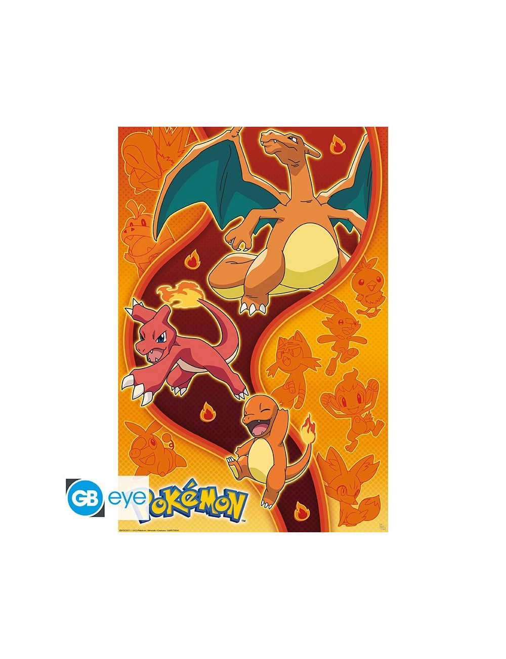 Pokemon - Poster Maxi (91.5x61cm) - Charmander Evolution Trio