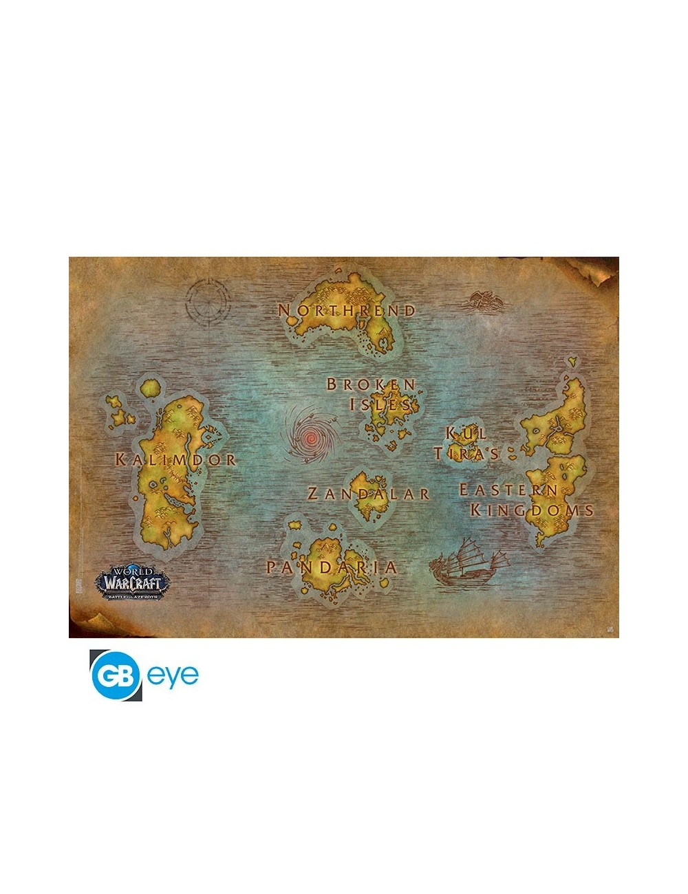 World Of Warcraft - Poster Maxi (91.5x61cm) - Map of Azeroth