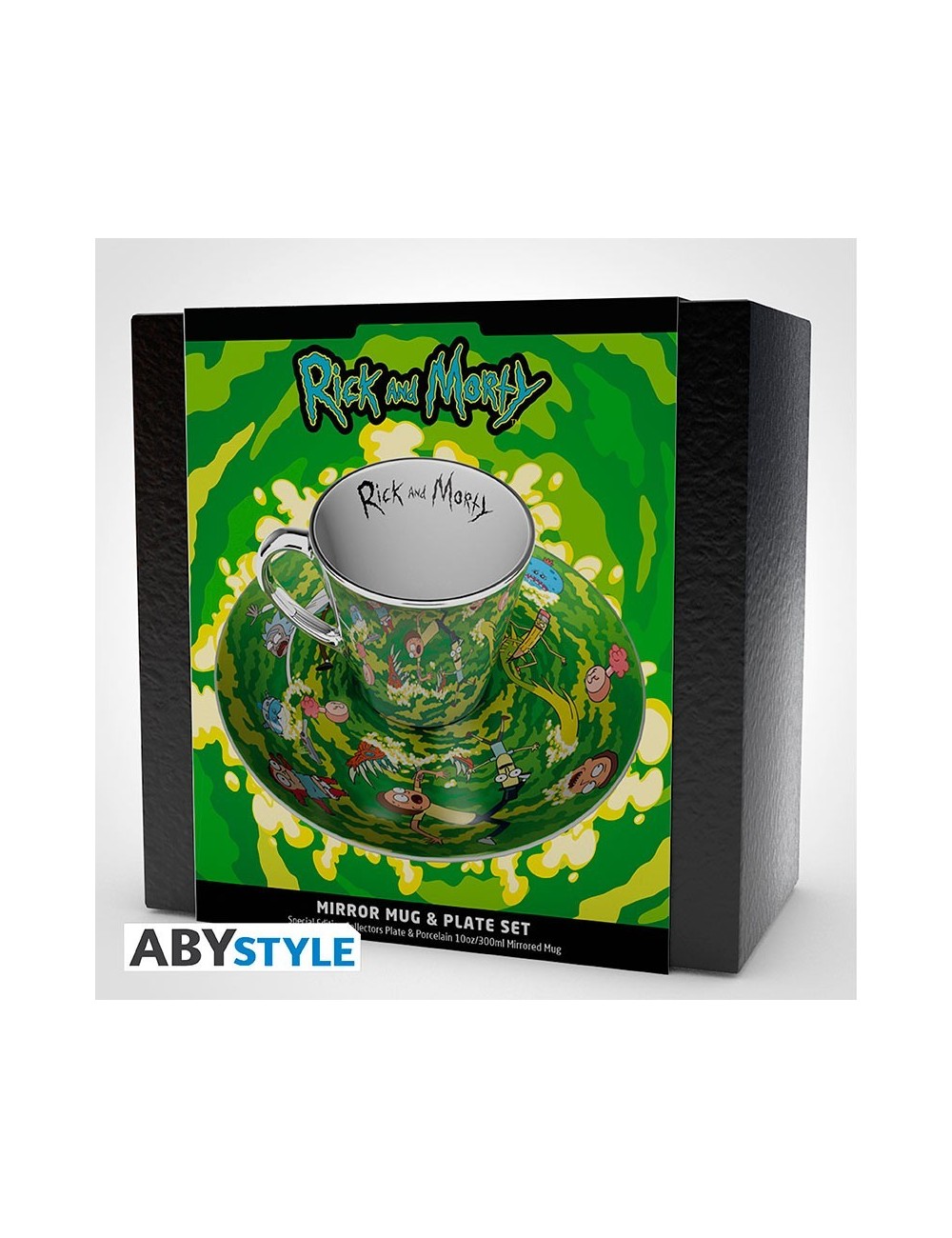 Rick And Morty - Mirror Mug & Plate set - Portal