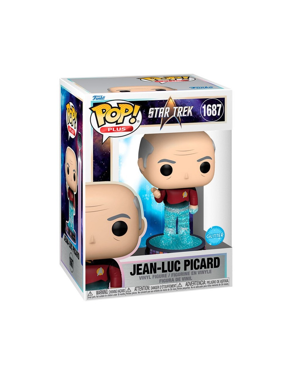 Funko POP Star Trek – Jean-Luc Picard in Mid-Beam Glitter Effect (1687)