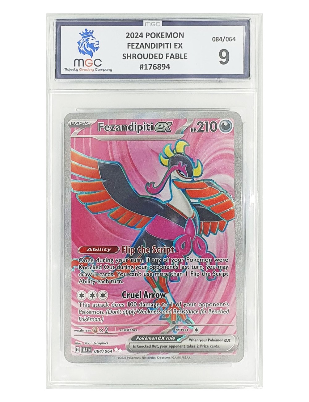 2024 Pokemon - Fezandipiti Ex - Shrouded Fable - 9