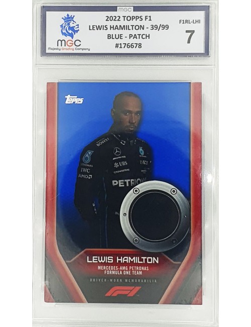 2022 F1 Topps - Lewis Hamilton - 39/99 - Blue Patch Relic Card - 7