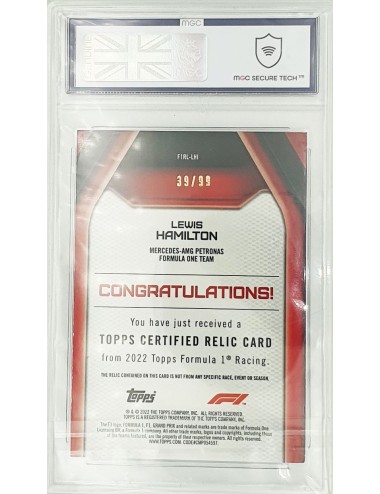 2022 F1 Topps - Lewis Hamilton - 39/99 - Blue… | Collectibles Ninja
