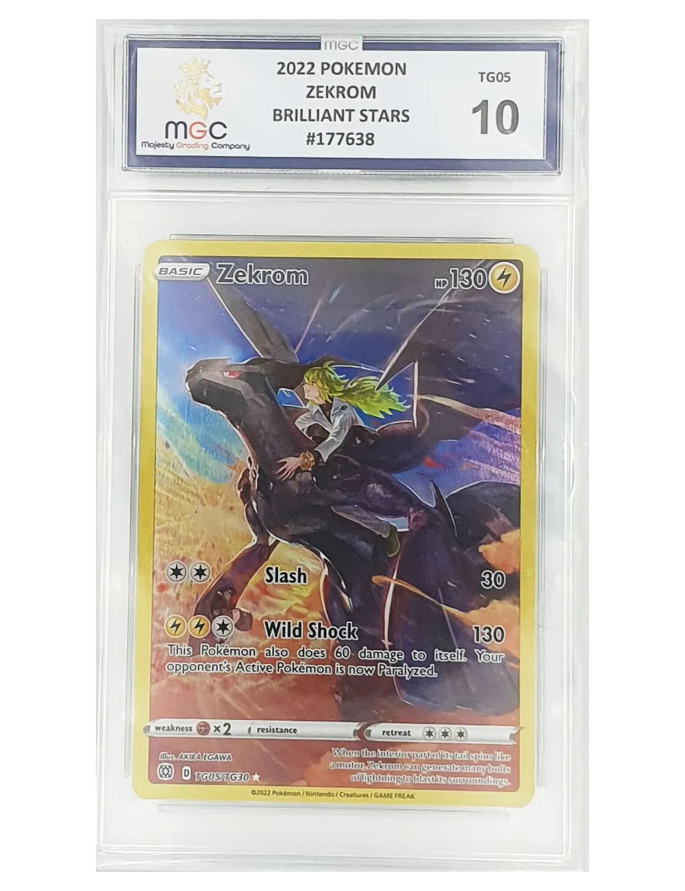2022 Pokemon - Zekrom - Brilliant Stars - 10 | Collectibles Ninja