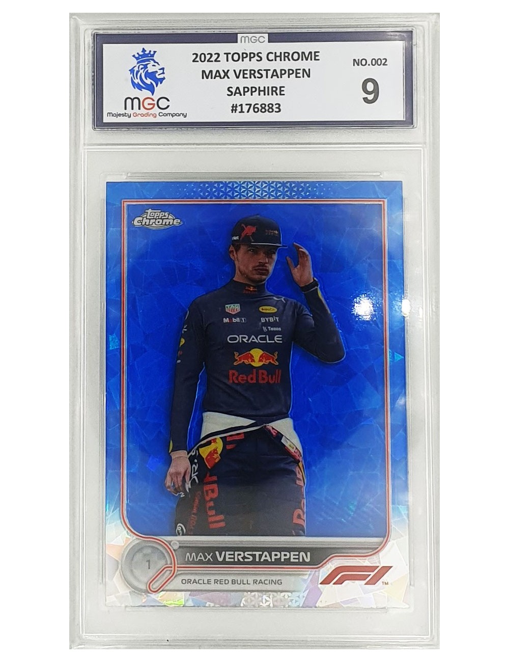 2022 F1 Topps Chrome - Max Verstappen - Sapphire No.002 - 9