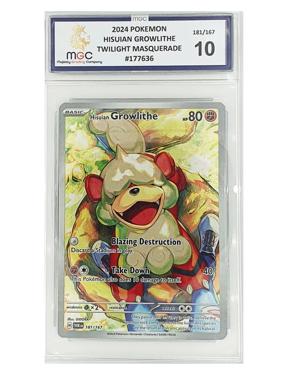 2024 Pokemon - Hisuian Growlithe - Twilight… | Collectibles Ninja