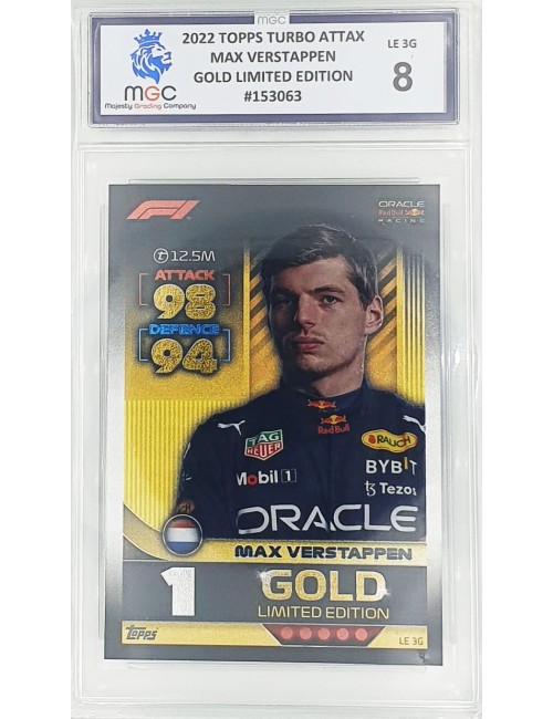 2022 F1 Topps Turbo Attax - Max Verstappen - Gold Limited Edition - 8