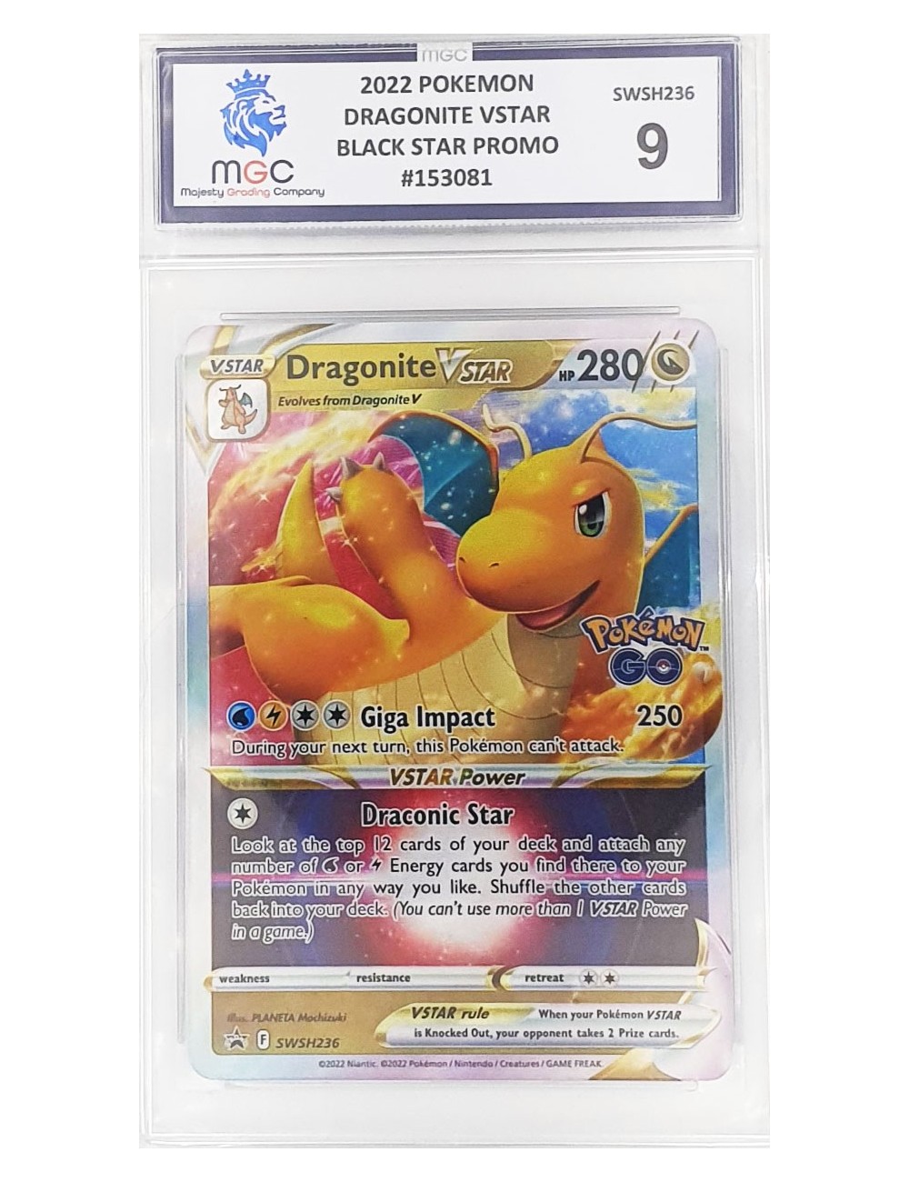 2022 Pokemon - Dragonite Vstar - Black Star Promo - 9