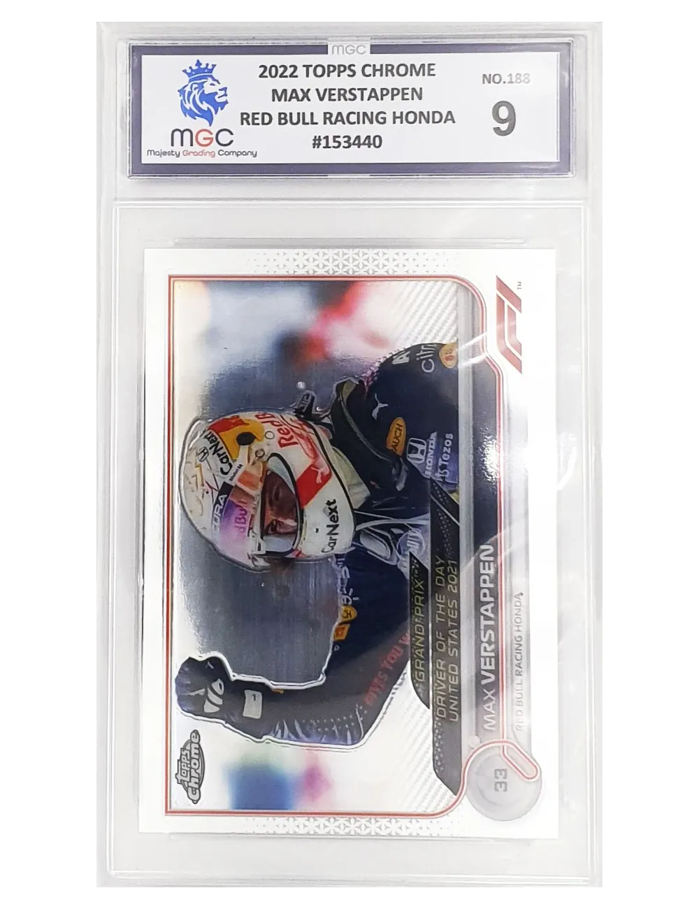 2022 F1 Topps Chrome - Max Verstappen - Red… | Collectibles Ninja