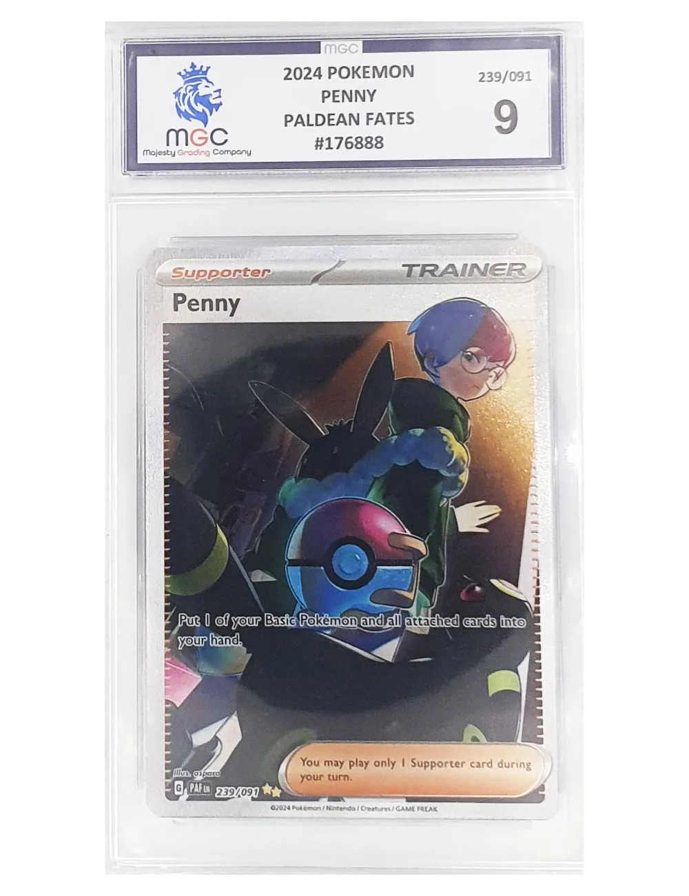 2024 Pokemon - Penny - Paldean Fates - 9 | Collectibles Ninja