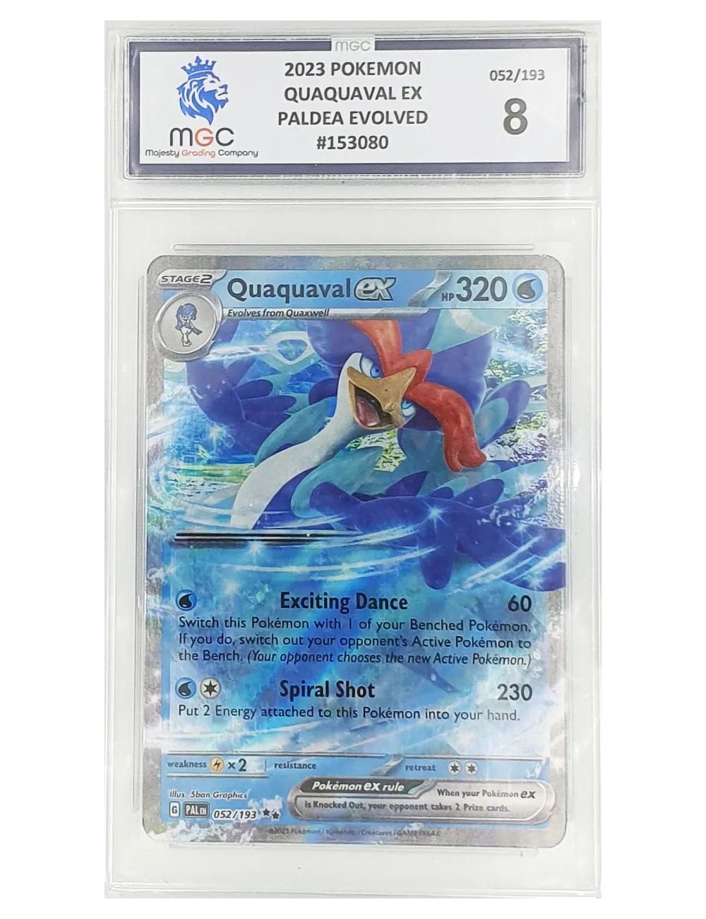 2023 Pokemon - Quaquaval Ex - Paldea Evolved - 8 | Collectibles Ninja