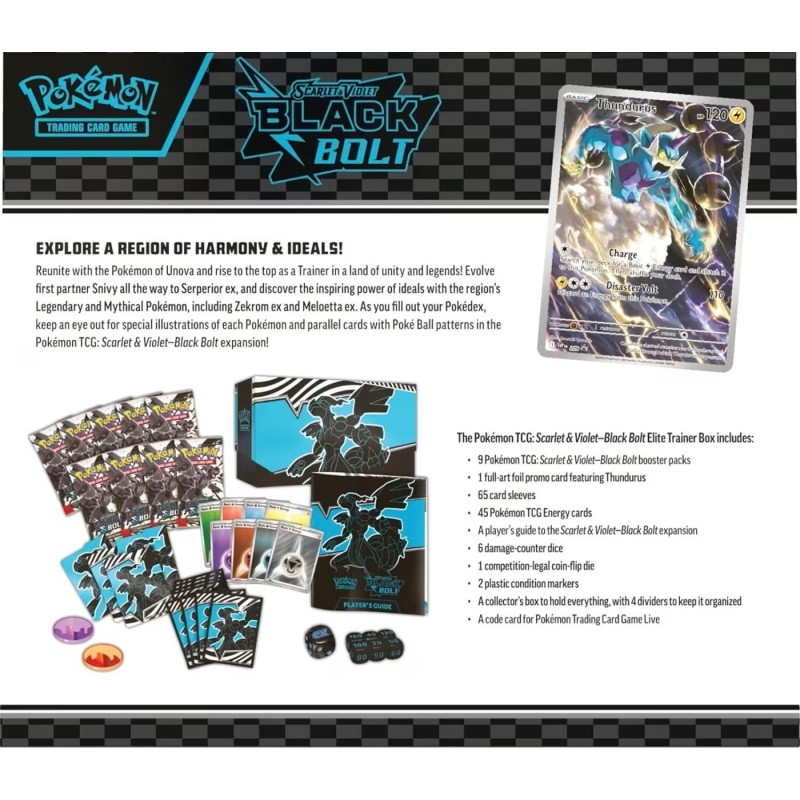 Pokemon Scarlet & Violet: Black Bolt Elite Trainer Box ENG
