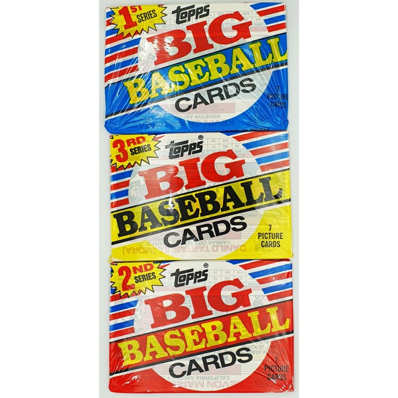 1988 USA Topps Big Baseball Cards - 1st-2nd-3rd Series - 3 Pack
