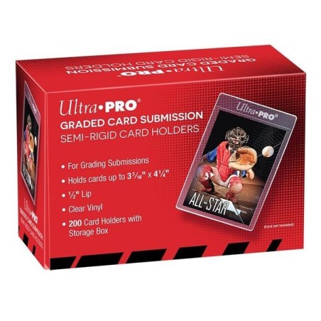 Ultra Pro - Graded Card Submission - Semi-Rigid Card Holders - Tall Sleeves (200 Pcs)