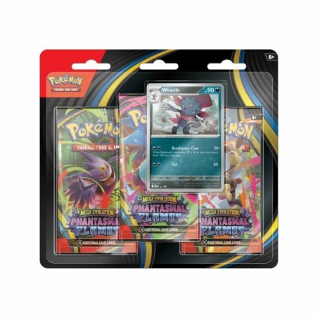 Pokemon Mega Evolution - Phantasmal Flames 3-Pack-Blister ENG
