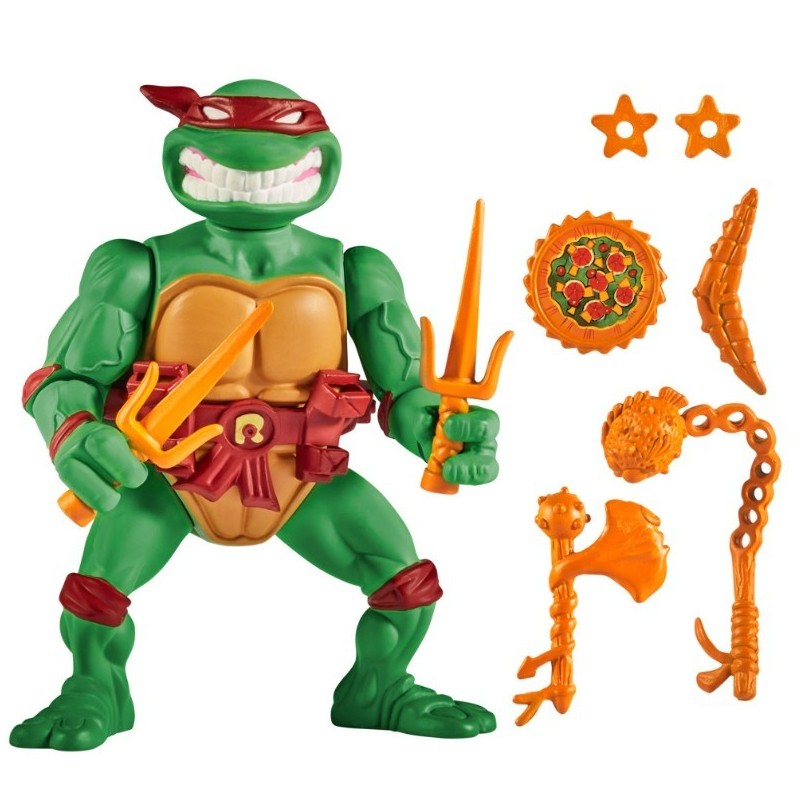 Teenage Mutant Ninja Turtles (1980's) - Raphael with Storage Shell - Retro Figure 10cm