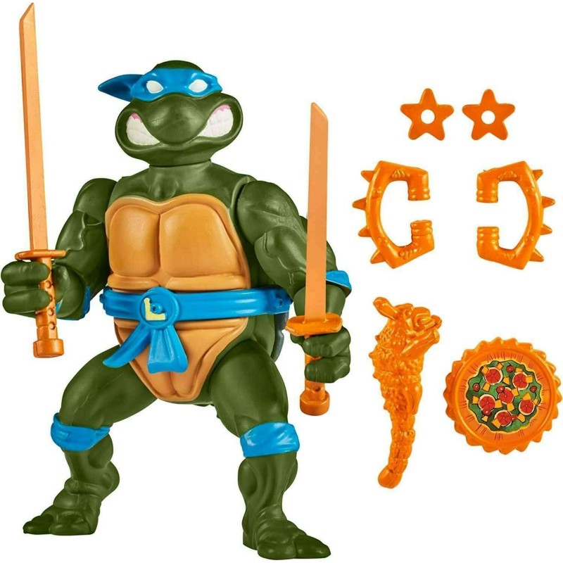 Teenage Mutant Ninja Turtles (1980's) - Leonardo with Storage Shell - Retro Figure 10cm