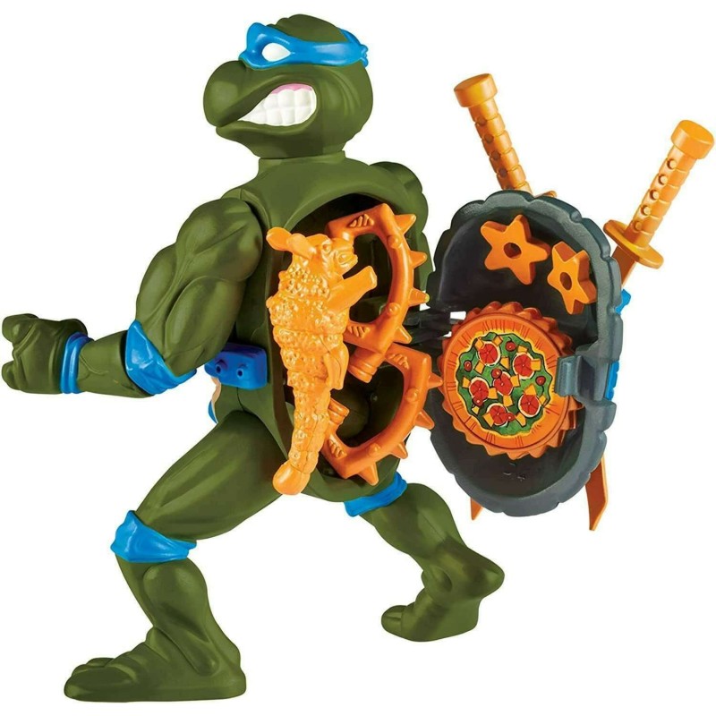 Teenage Mutant Ninja Turtles (1980's) - Leonardo with Storage Shell - Retro Figure 10cm