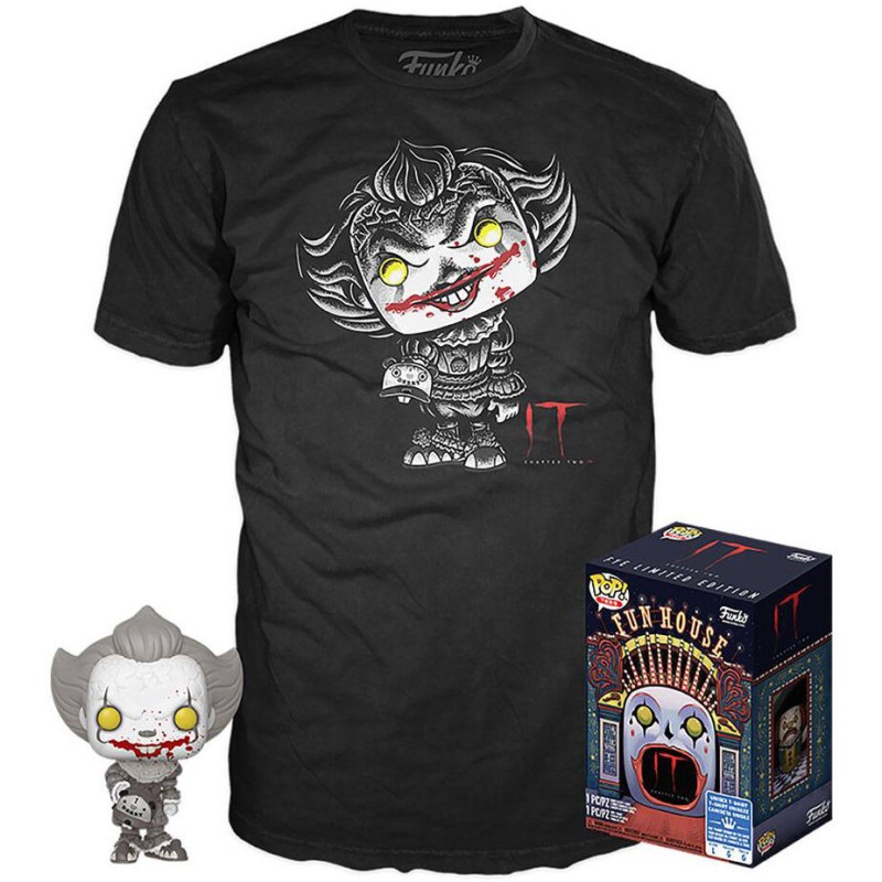 Funko Pop & T-Shirt Set IT 2 Penywise Exclusive (830) Medium Size