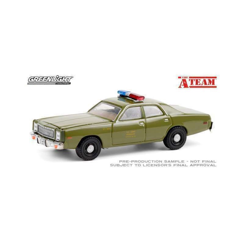 The A-Team (1983-87 TV Series) - 1977 Plymouth Fury U.S. Army Police 1:64