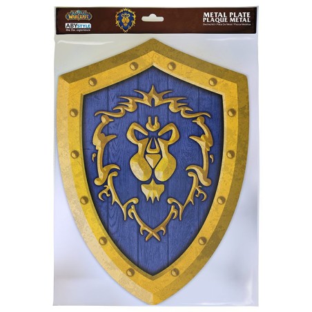 World Of Warcraft - Alliance Shield Metal Plate (26x35)