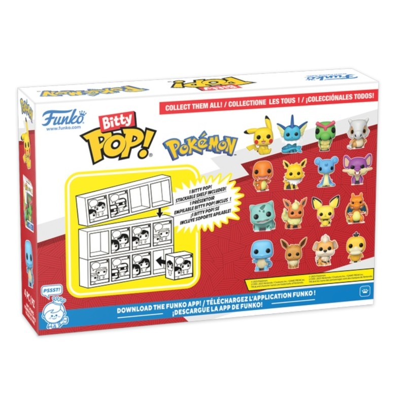 Funko Bitty POP Pokemon 4-Pack - Pikachu, Vaporeon, Caterpie, Cubone