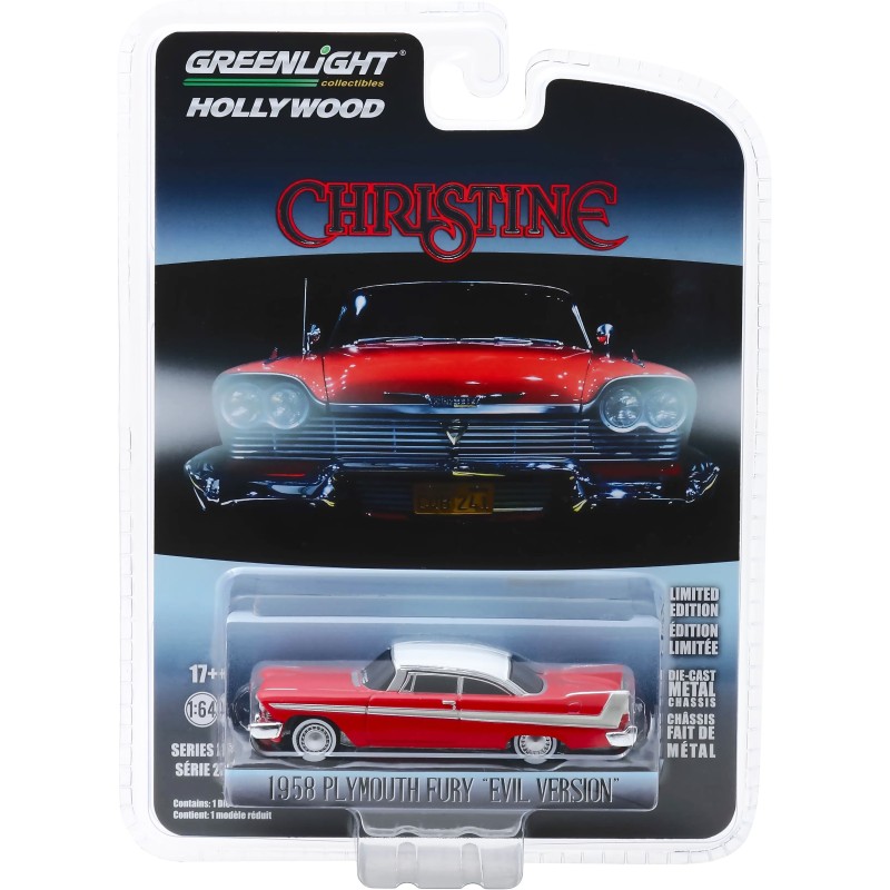 "Christine" (1983 Stephen King) - 1958 Plymouth Fury -1:64 - Limited Edition