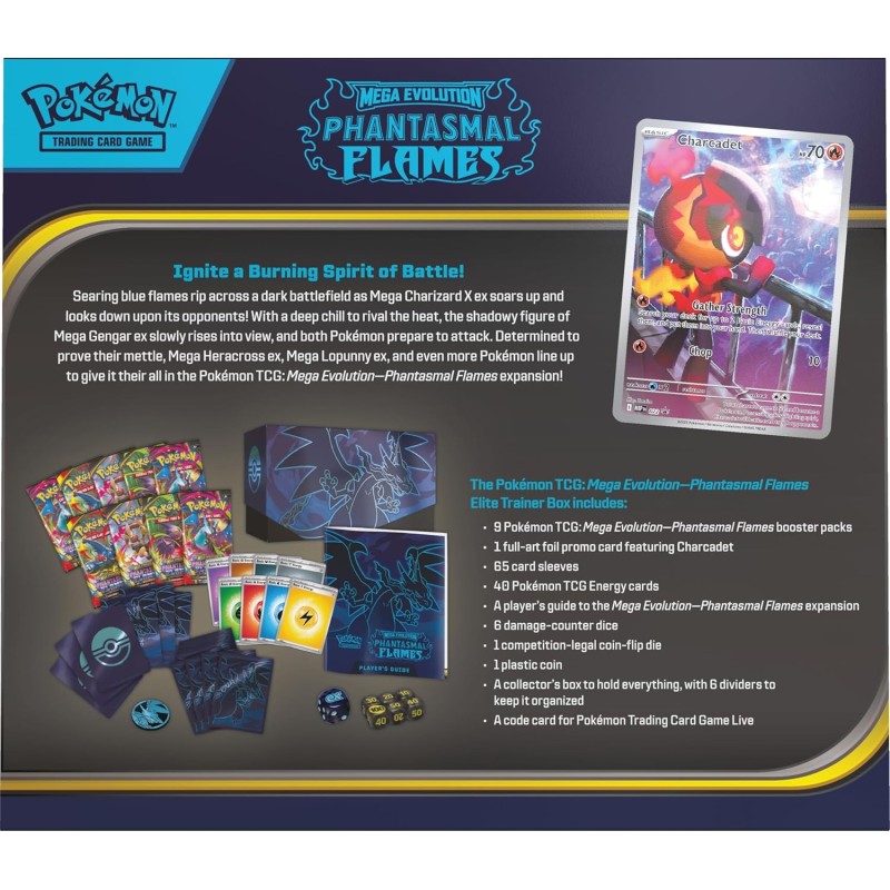 Pokemon Mega Evolution - Phantasmal Flames Elite Trainer Box ENG