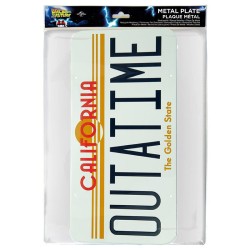 Back To The Future - Metal plate "OUTATIME"… | Collectibles Ninja