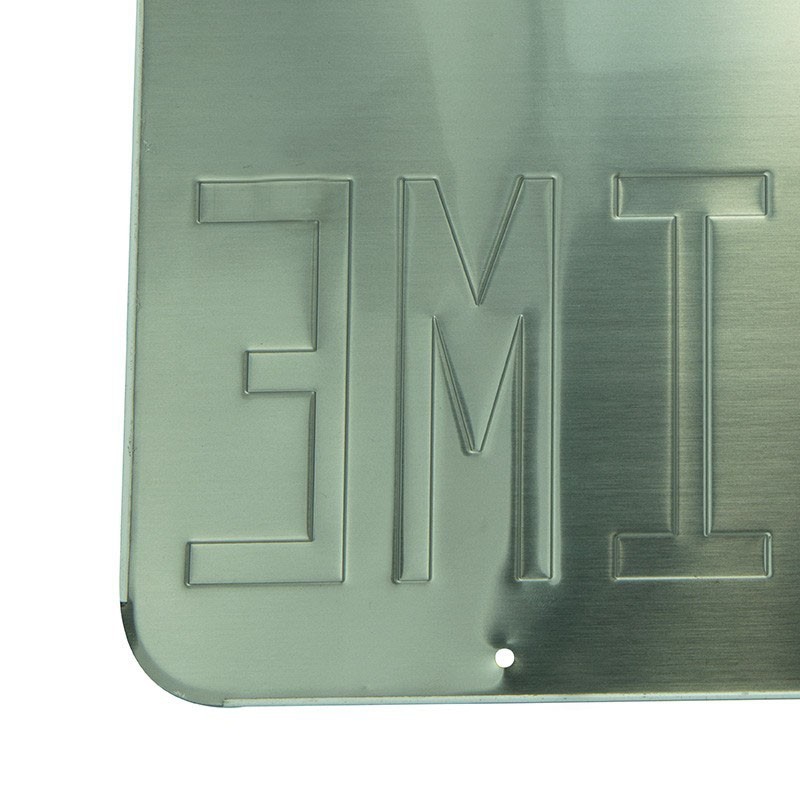 Back To The Future - Metal plate "OUTATIME" (19x38)