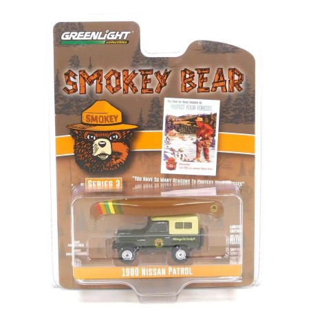 Smokey Bear Series 3 - 1980 Nissan Patrol (with Canoe on Roof) 1:64