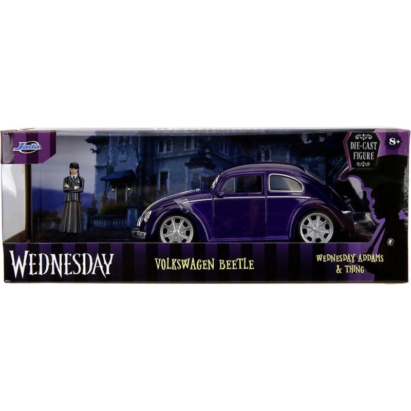 Wednesday - Volkswagen Beetle with Wednesday Addams & Thing 1:24