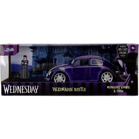Wednesday - Volkswagen Beetle with Wednesday Addams & Thing 1:24