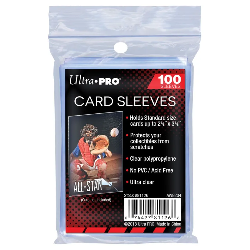 Ultra Pro - 100 Soft Sleeves 66x92 Transparent | Collectibles Ninja